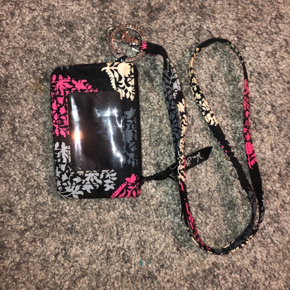 Like new Vera Bradley wristlet and lanyard